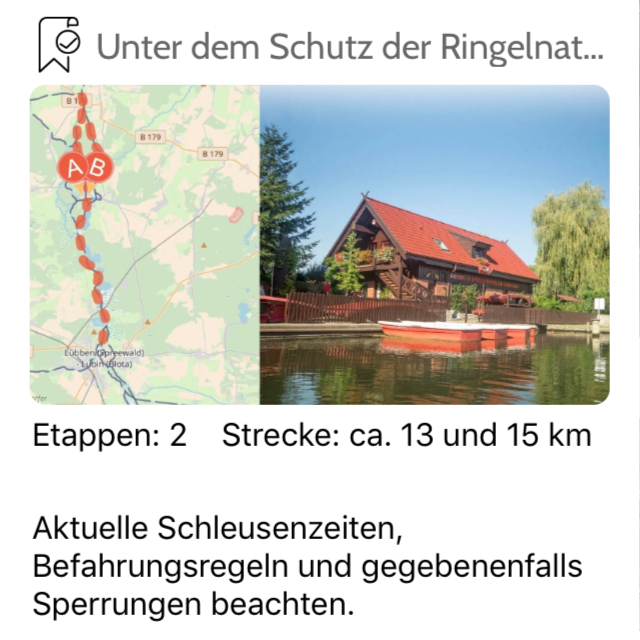 Schönste Tour: Unter dem Schutz der Ringelnatter -1-.